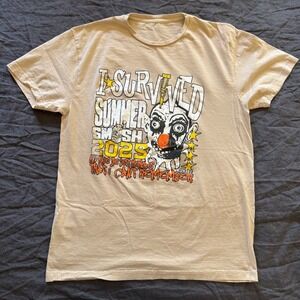 Lyrical Lemonade Summer Smash T-Shirt Medium Tan 2025 Lineup Graphic Tee